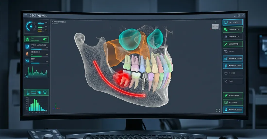 CBCT viewer with AI-assisted 3D segmentation